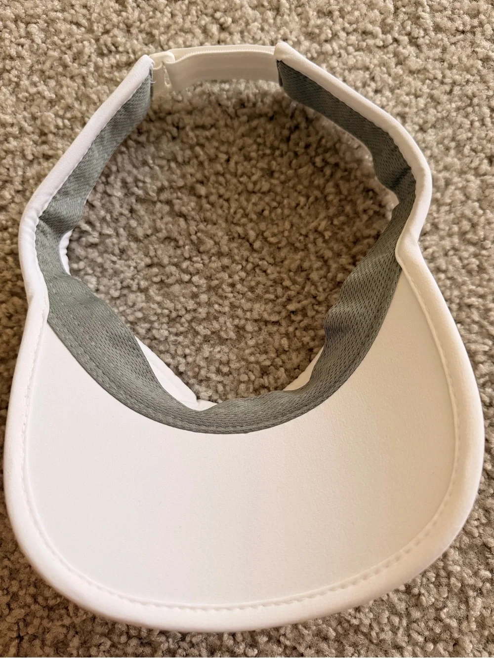 ALO Yoga White Kids Visor with Logo